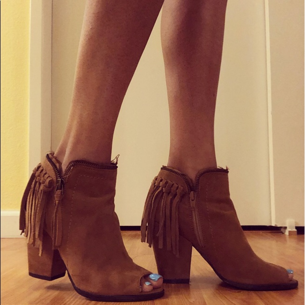 DV fringe booties